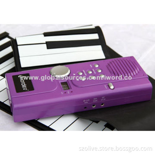 61 Keys Multi-functional Roll Up Pianos with Portable Soft Silicone Electronic Keyboard and USB